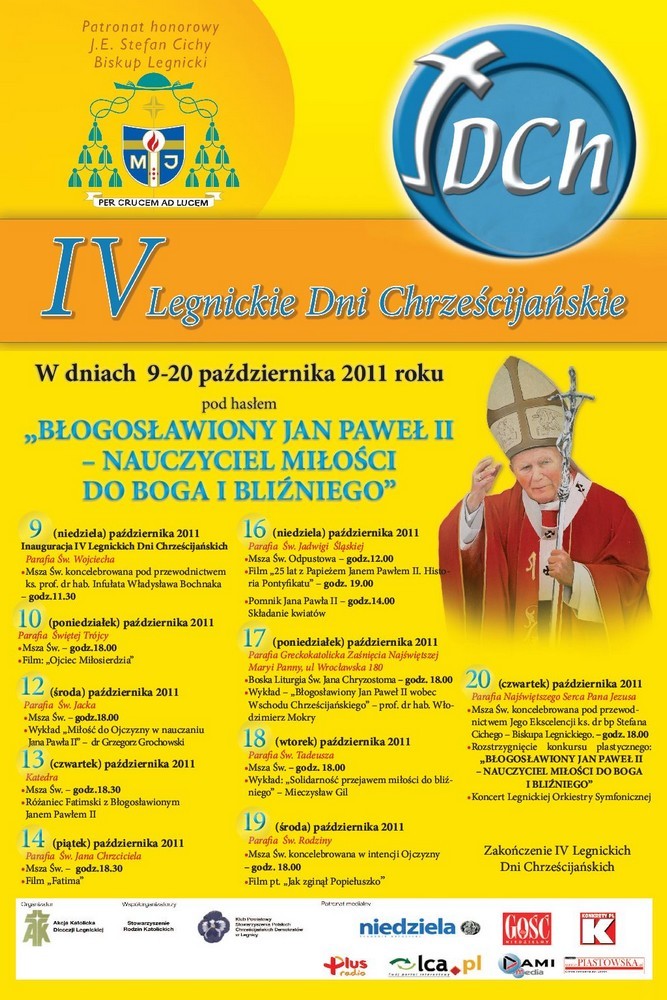 plakat IV Legnickie Dni Chrześcijańskie
